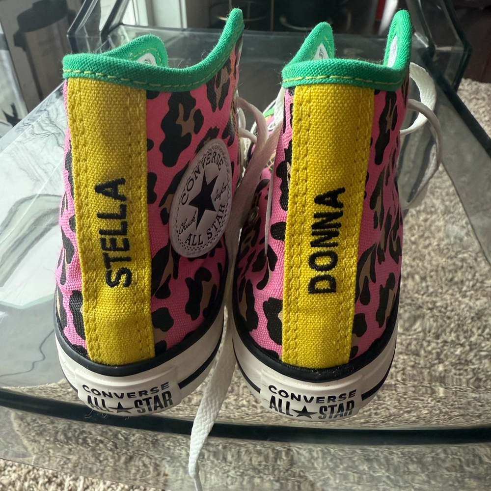 Custom STELLA DONNA High Top Converse Chucks - Kids 13.5